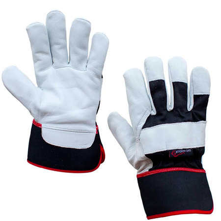 SAFE HANDLER XGrip Goat Leather Gloves, OSFM, PR SH-MS-720-IGAB-GL